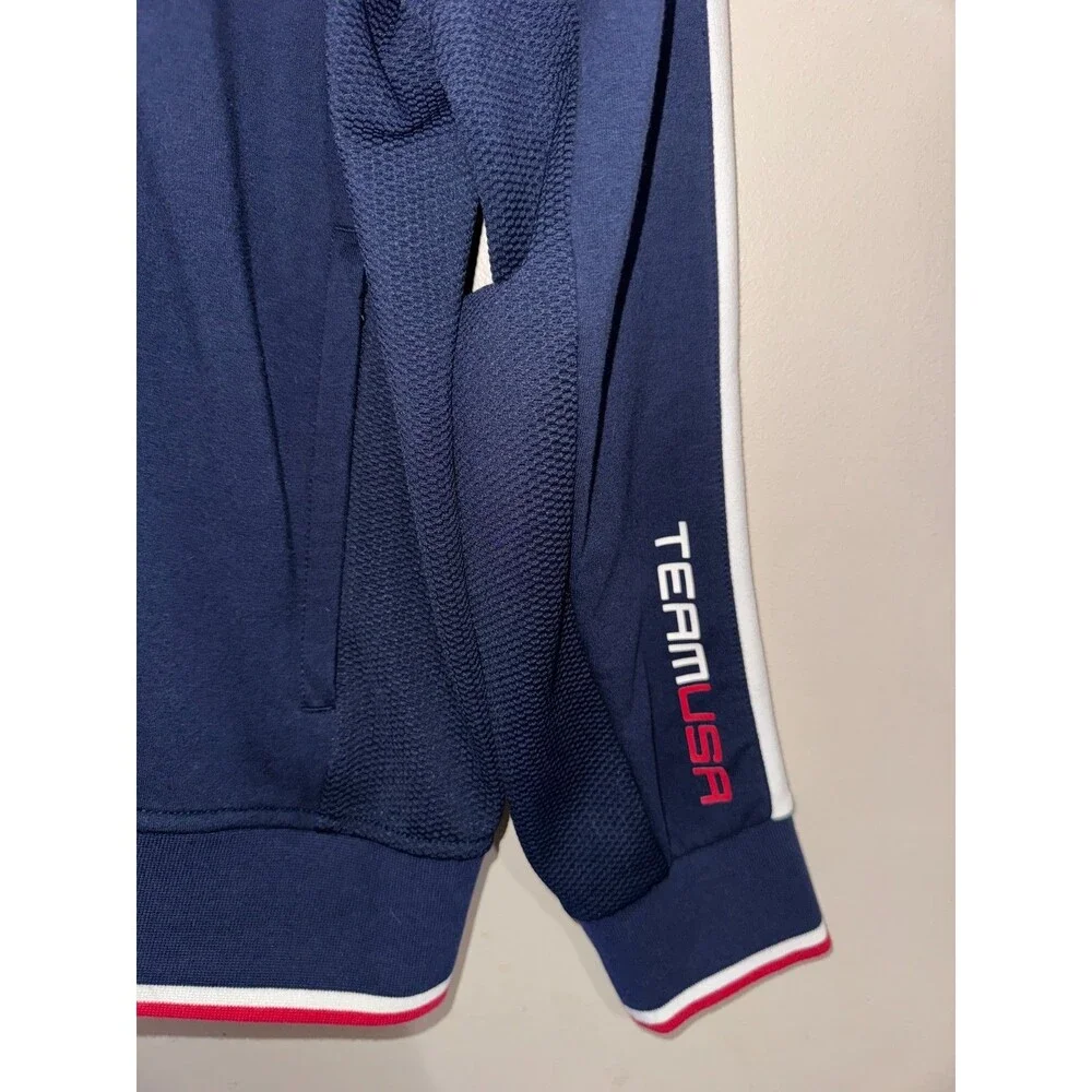 Polo Ralph Lauren 2016 Olympic Team USA Track Top Jacket Navy Mens Size L RARE